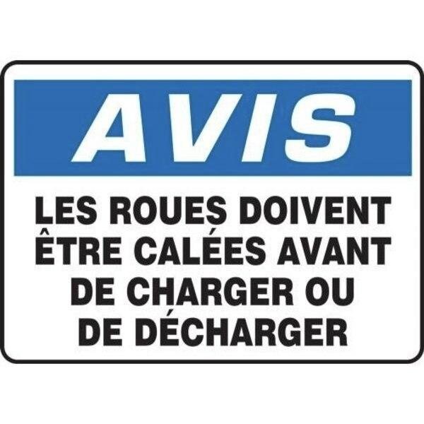 Accuform OSHA NOTICE SAFETY SIGN WHEELS MUST FRMVHR830XP FRMVHR830XP - main